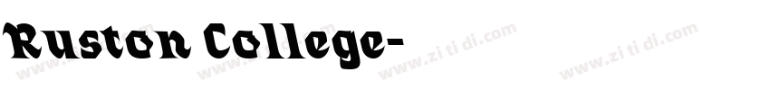 Ruston College字体转换